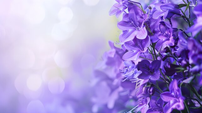 background with purple flowers