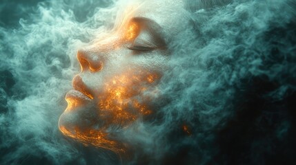 Fototapeta premium Expressive Visuals Framework Manifestation of Doubt and Uncertainty