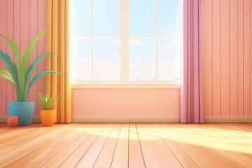 Fototapeta premium Window floor wood backgrounds.