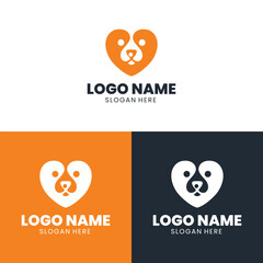 Pet care logo with dog