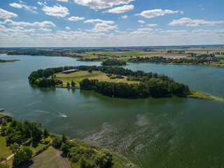 Fototapeta premium Ostrów Lednicki A lake in the Wielkopolska Lake District