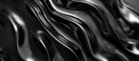 Abstract Black Drapery with Subtle Texture