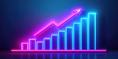 business performance growth graph, illustration, information, data, stock market, exchange, profit, finance, banking sector, accounting, progress, mathematical, visual demonstration of income, digital