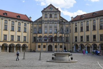 Fototapeta premium View at the castle of Nyasvizh on Belarus