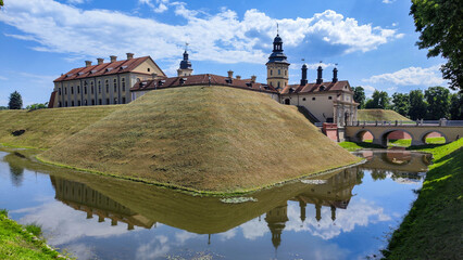Fototapeta premium View at the castle of Nyasvizh on Belarus