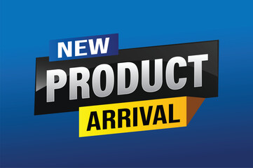 New product arrival tag icon logo sign symbol Banner design template for marketing. Special offer promotion retail. background banner modern graphic design for advertising store shop, online store

