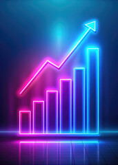business performance growth graph, illustration, information, data, stock market, exchange, profit, finance, banking sector, accounting, progress, mathematical, visual demonstration of income, digital