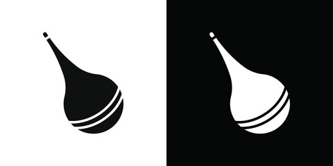 baby nasal aspirator icon line art vector