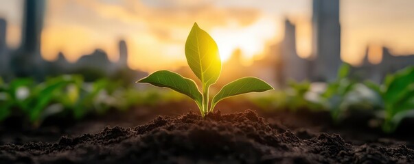 Smart urban gardens, vibrant technology, sustainable growth, city environments