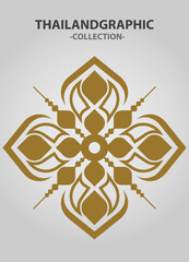 Fototapeta premium Vector element ethnic decorative ornament ethnic thai illustration