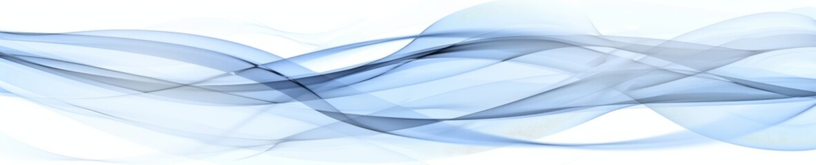 Obraz premium Abstract blue waves on white background.