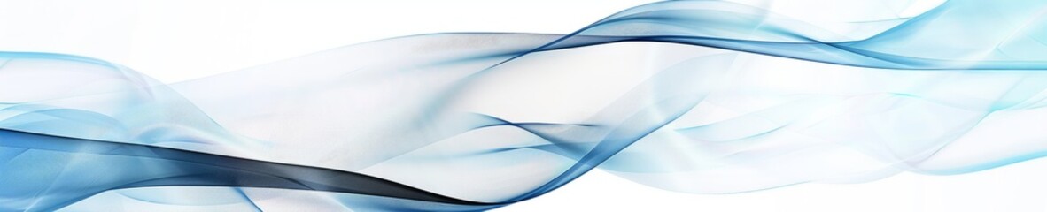 Naklejka premium Abstract blue and white wave background.