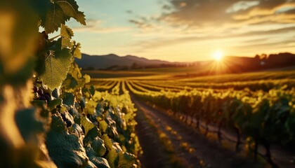 Sustainable wine production, vibrant vineyards, eco-friendly practices, organic viticulture