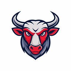Fototapeta premium Bull head logo art vector illustrator