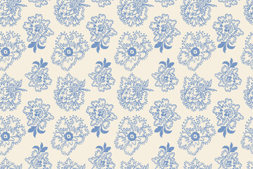 Motifs African paisley boho Floral Ikat seamless pattern embroidery border. Ethnic ikat saree sarong  flower design for Ikat pattern and Ethnic Pattern.Border indian floral Aztec embroidery patterns.