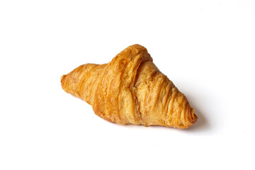 Mini croissants sobre fondo blanco - Cruasán