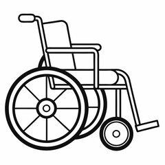 Wheelchair art vector illustrator