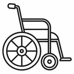 Wheelchair art vector illustrator