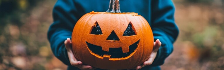 Joyful Kids Trick or Treating in Halloween Costumes