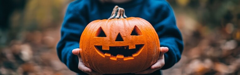 Joyful Kids Trick or Treating in Halloween Costumes