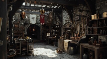 Medieval Blacksmith Workshop