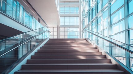 Modern Staircase Leading to Sunlight