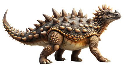 Fototapeta premium ankylosaurus on a transparent background