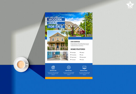 Modern Home For Sale Flyer