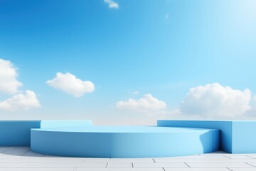 Obraz premium Clear blue sky outdoors horizon nature.