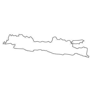 Map of Java Island