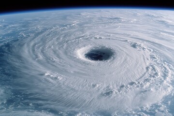 A Satellite View Of An Intense Hurricane