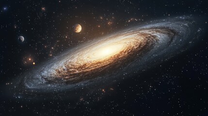 Fototapeta premium Spiral Galaxy in Space