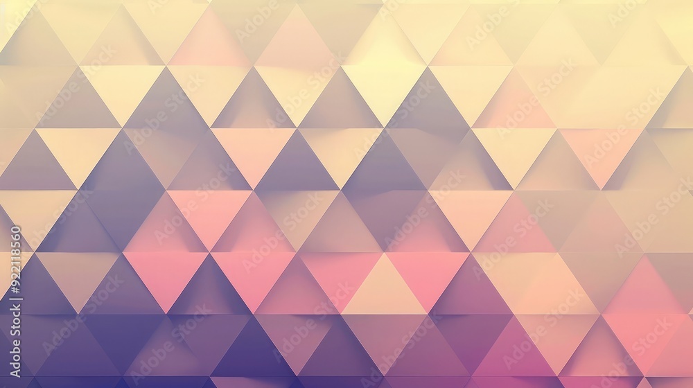Poster a minimalist triangle pattern background with subtle gradients and a modern design aesthetic