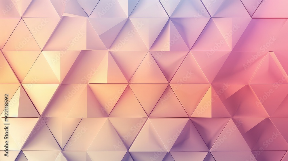 Poster a minimalist triangle pattern background with subtle gradients and a modern design aesthetic