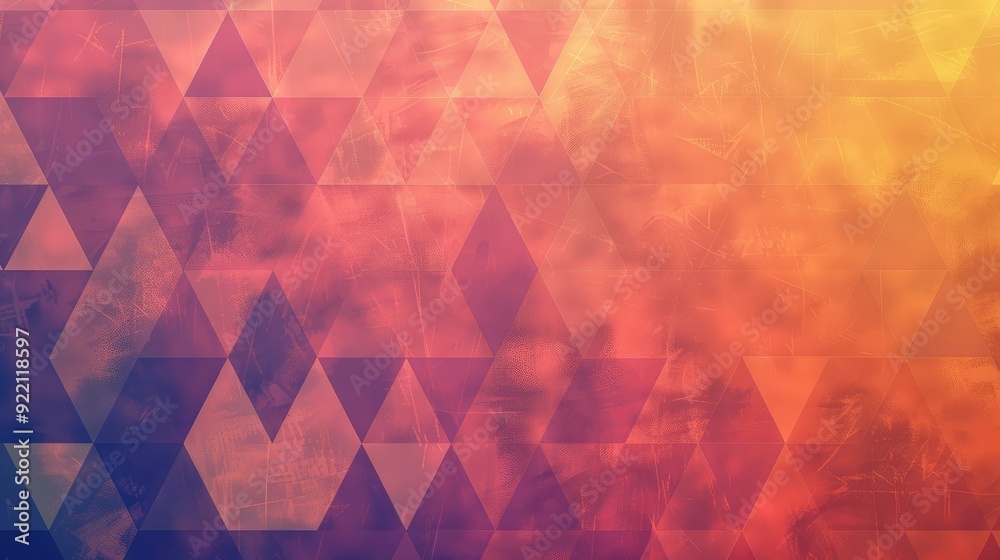 Poster a minimalist triangle pattern background with subtle gradients and a modern design aesthetic