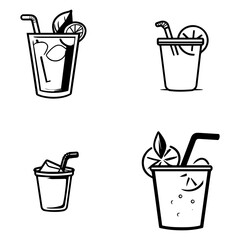 cartoon drinks