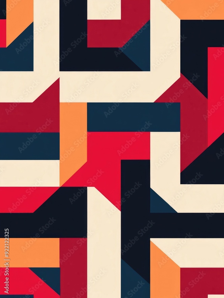Poster minimalist and modern geometric patterns featuring clean architectural lines and an elegant simplist