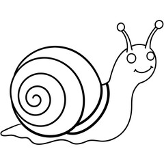 Snail art vector illustration