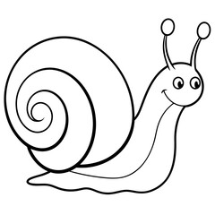 Snail art vector illustration