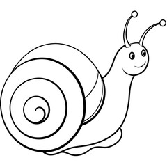 Snail art vector illustration