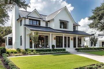 Obraz premium All American Home: Southern Charm Meets Modern Elegance in this Pristine Estate
