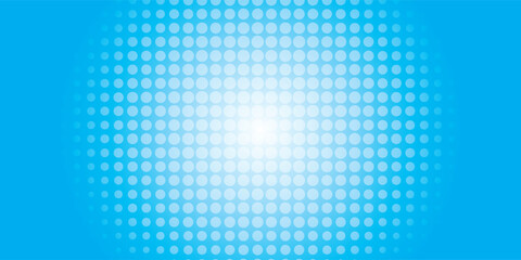 Dots halftone blue color pattern gradient texture with technology digital background