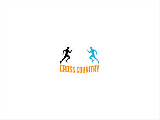 Obraz premium cross country logo design