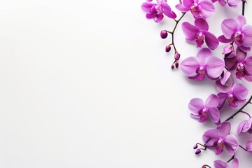 Fototapeta premium Elegant purple orchid flowers arrangement