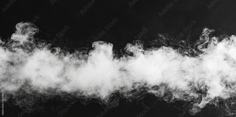 Poster smoke elegance surrounded by textured motion white light and ethereal mists. captivating composition