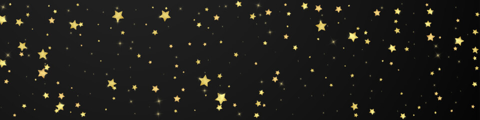 Magic stars vector overlay.  Gold stars scattered