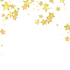 Magic stars vector overlay.  Gold stars scattered