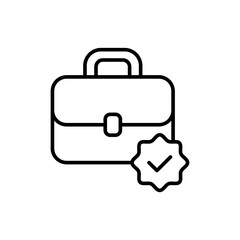 Work Audit outline icons, minimalist vector illustration ,simple transparent graphic element .Isolated on white background