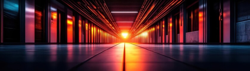 Fototapeta premium Underground cities, futuristic design, hidden spaces, vibrant lighting