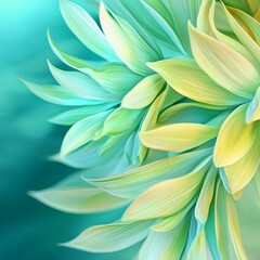Agave attenuata or Fox tail tropical succulent plant. Abstract floral background with copy space.